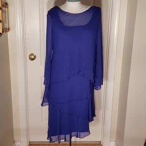 Patra evening gown full length long sleeve